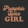 Kids Pumpkin Spice Girl Graphic Boxy Crop Tee