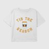 Kids Pumpkin Spice Season Graphic Boxy Crop Tee