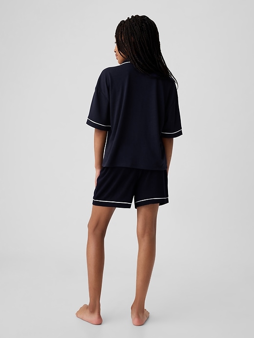 Kids Recycled French Terry PJ Short Set Kids Recycled French Terry PJ Short Set