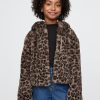 Kids Recycled Leopard Faux Fur Jacket