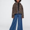 Kids Recycled Leopard Faux Fur Jacket