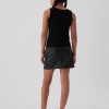 Kids Recycled Vegan Leather Cargo Skirt