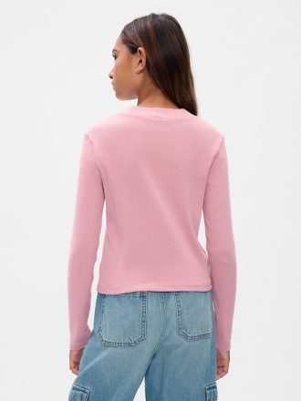 Kids Rib Mockneck T-Shirt