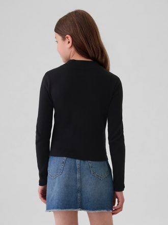 Kids Rib Mockneck T-Shirt