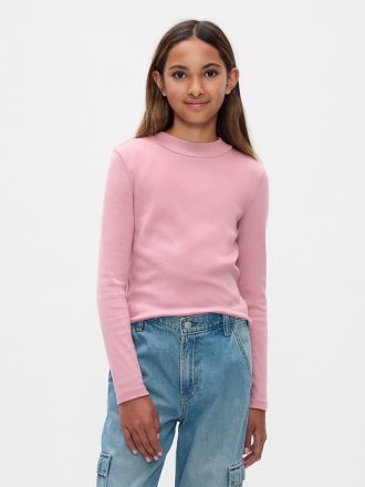Kids Rib Mockneck T-Shirt