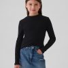 Kids Rib Mockneck T-Shirt