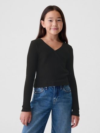 Kids Rib Wrap Top