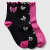 Kids Shimmer Crew Socks (3-Pack)