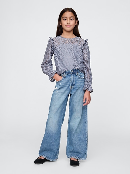 Kids Ruffle Lace Top Kids Ruffle Lace Top