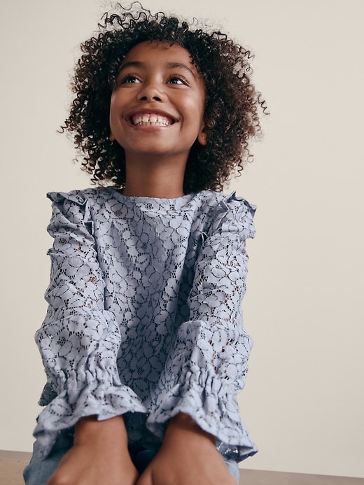 Kids Ruffle Lace Top Kids Ruffle Lace Top
