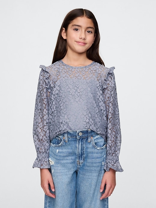 Kids Ruffle Lace Top Kids Ruffle Lace Top