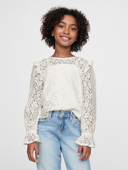 Kids Ruffle Lace Top Kids Ruffle Lace Top