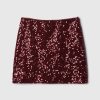 Kids Sequin Velvet Mini Skirt