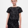 Kids Sequin Velvet Top
