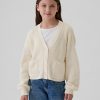 Kids Shaker-Stitch Cropped Cardigan Kids Shaker-Stitch Cropped Cardigan