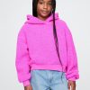 Kids Sherpa Cropped Hoodie