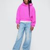 Kids Sherpa Cropped Hoodie