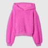 Kids Sherpa Cropped Hoodie