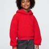 Kids Sherpa Cropped Hoodie