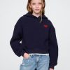 Kids Sherpa Cropped Hoodie