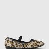 Kids Sherpa Leopard Ballet Flats