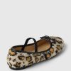 Kids Sherpa Leopard Ballet Flats