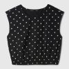 Kids Smocked Cropped Muscle Tank Top