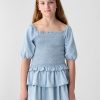 Kids Smocked Denim Top