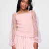 Kids Smocked Puff Sleeve Top