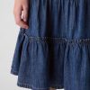Kids Tiered Denim Midi Skirt