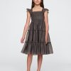 Kids Tiered Tulle Midi Dress