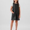 Kids Vegan Leather Shift Dress