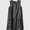 Kids Vegan Leather Shift Dress