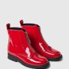 Kids Vegan Patent Leather Ankle Boots