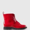 Kids Vegan Patent Leather Ankle Boots