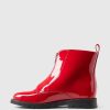 Kids Vegan Patent Leather Ankle Boots