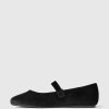 Kids Velvet Mary Jane Flats
