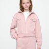 Kids Vintage Soft Cropped Zip Hoodie