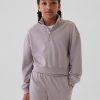 Kids Vintage Soft Half-Zip Cropped Pullover