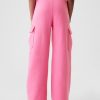 Kids Vintage Soft Wide-Leg Cargo Sweatpants