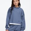 Kids Waffle-Knit Mockneck Top