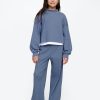 Kids Waffle-Knit Wide-Leg Pants