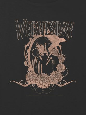 Kids Wednesday Portrait Graphic Boxy Crop Tee