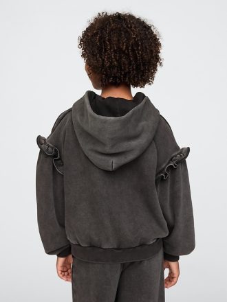Kids Wicked Vintage Soft Ruffle Hoodie