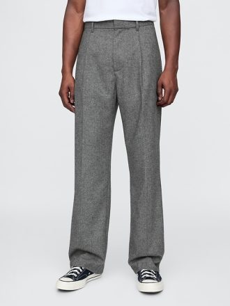 365 Wool-Blend Relaxed Trousers