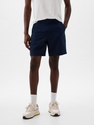 8″ Linen-Cotton Shorts