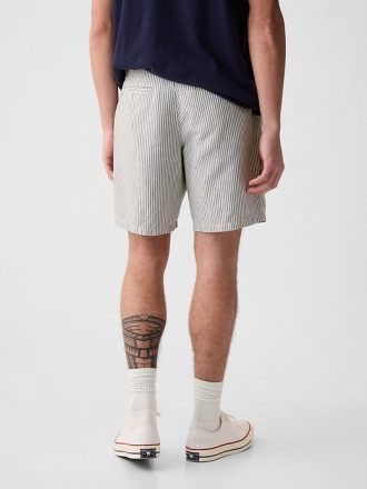 8″ Linen-Cotton Shorts