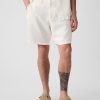 8″ Linen-Cotton Shorts