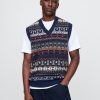 CashSoft Fair Isle Sweater Vest