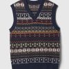 CashSoft Fair Isle Sweater Vest